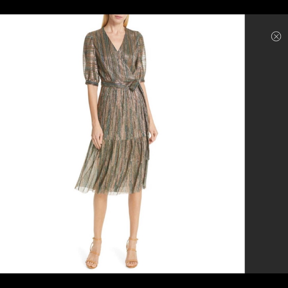 BA & SH Glittery star metallic dress NWT size 0. BASH